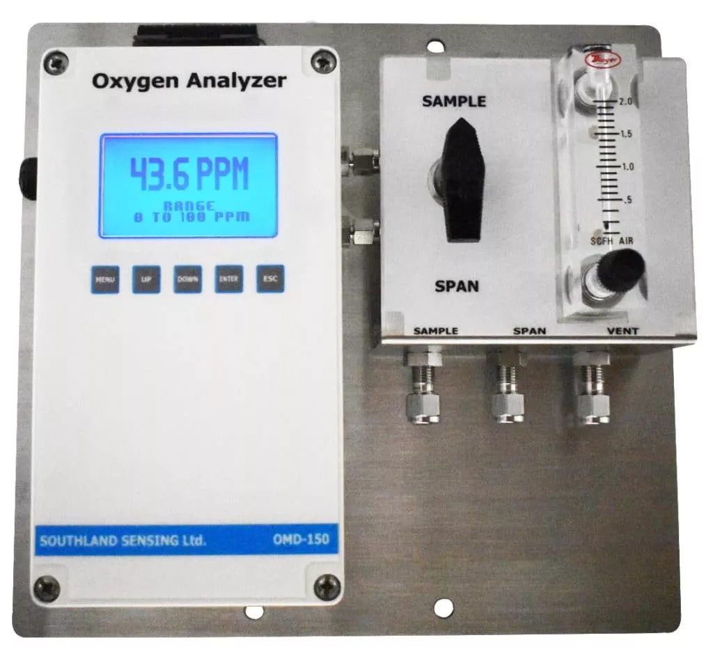 Analyseur d'oxygène O2 pour gaz naturel ou autres